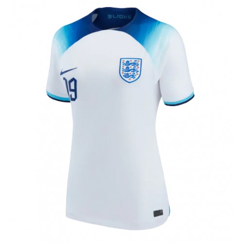 Maillot de foot Angleterre Mason Mount #19 Domicile Femmes Monde 2022 Manches Courte